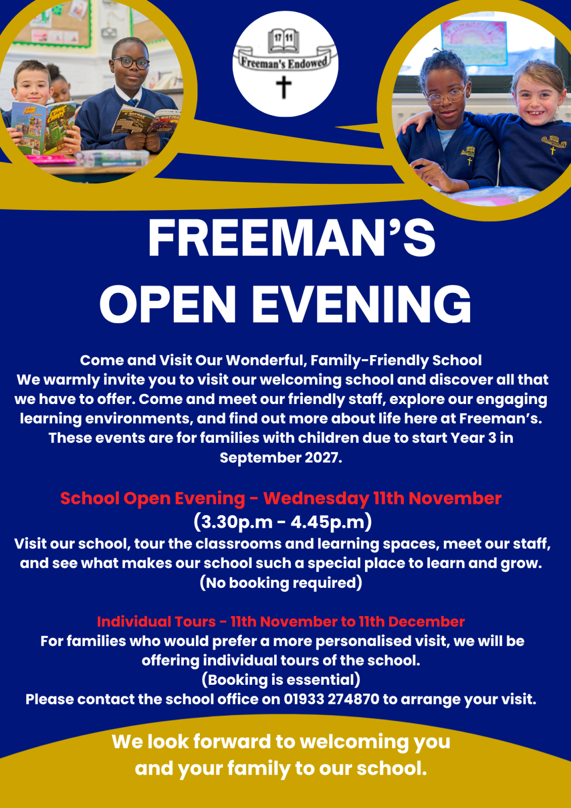 Freeman's Open Evening Freeman's Open Evening